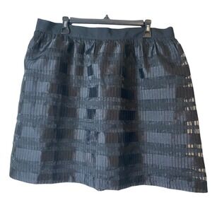 Ann Taylor Factory 14 dressy skirt black layered 38 x 21 tulle
